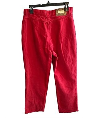 13 (30) Vintage 90s Lawman Western Red Jeans